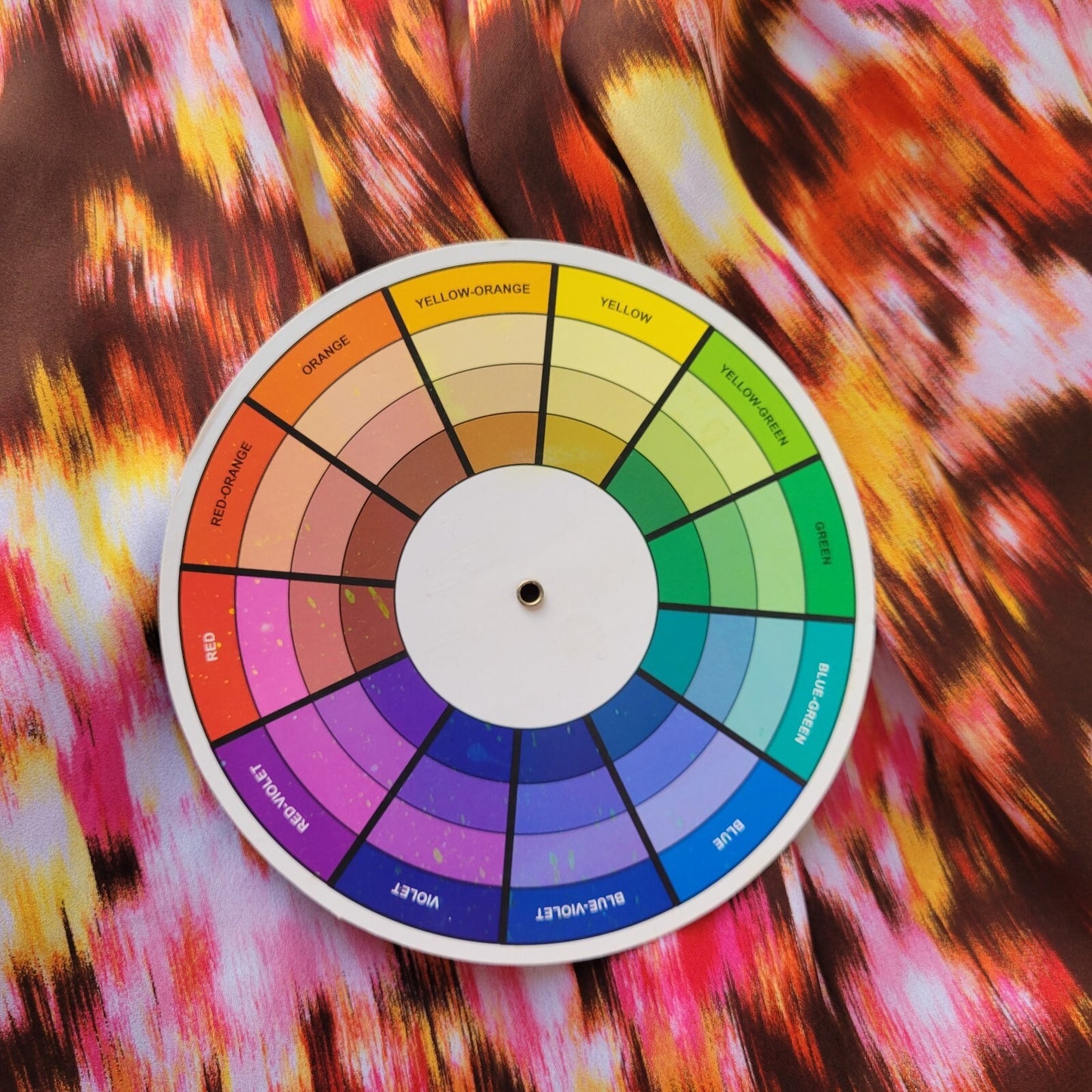 Liz Claiborne Womens Top XL Sleeveless Zip Up Brown Watercolor Lightweight Lined