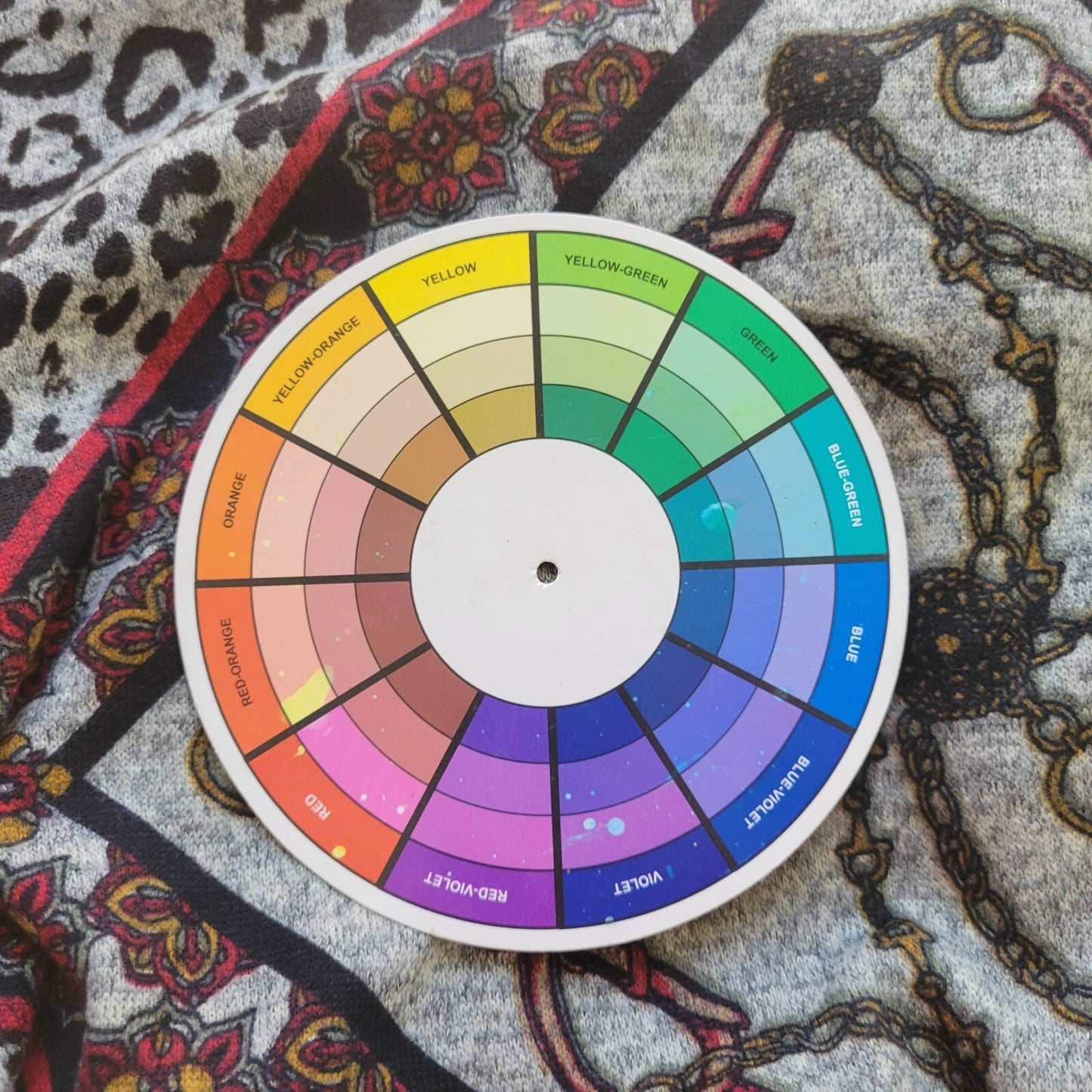 Est 1946 Women Top 18W 20W Plus Tunic Ruched Sleeve Gray Animal Print Poly Blend