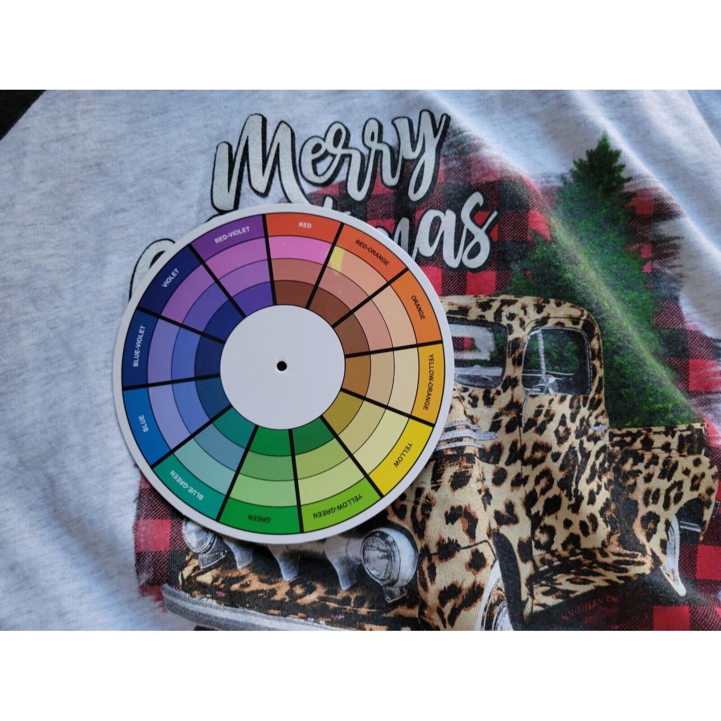 Christmas Unisex Adult Shirt XXL Tee Raglan Sleeve Pickup Truck Poly Blend Crew