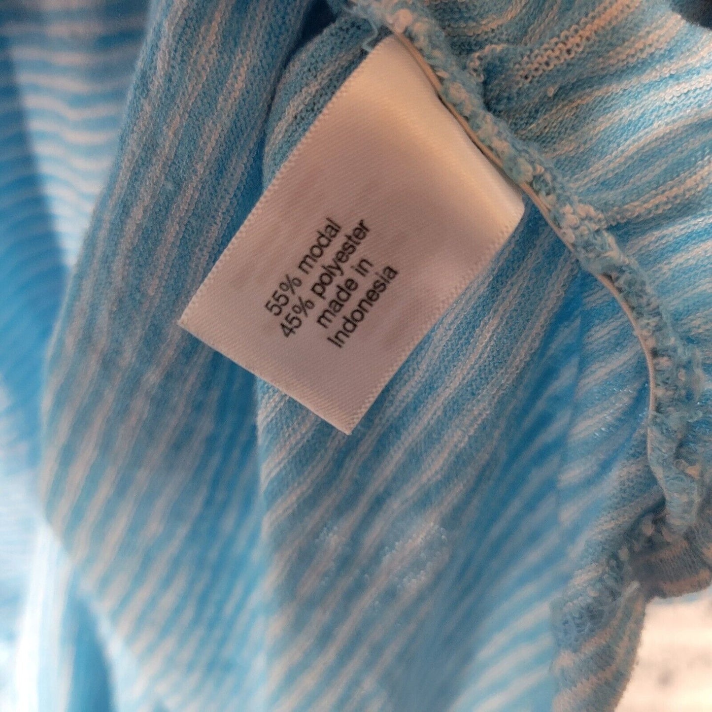 Lane Bryant Womens Top 22 24 Plus Tee Blue White Stripe Lightweight Casual Comfy