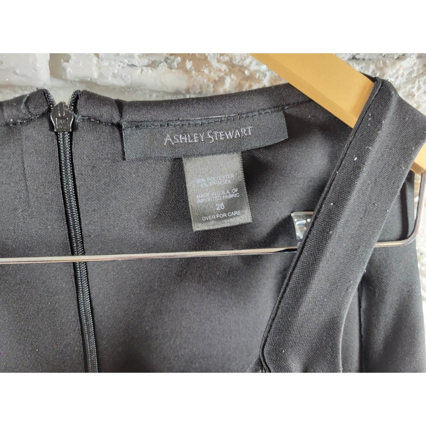 Ashley Stewart Womens Dress 26 Plus Sleeveless Purple Floral Keyhole Zip Office