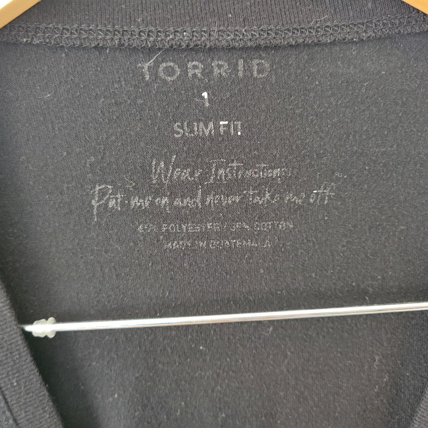 Torrid Womens Top 1 1X Plus Tee Short Sleeve Black Love Unites Us All Slim