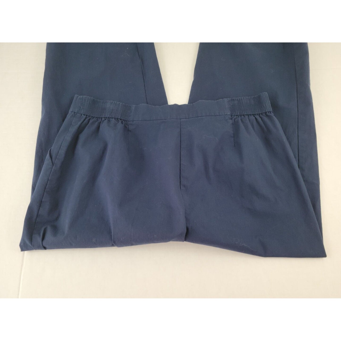 Sag Harbor Sport Women Pants 18 Plus Capri Blue Elastic Waist Casual Pockets Zip