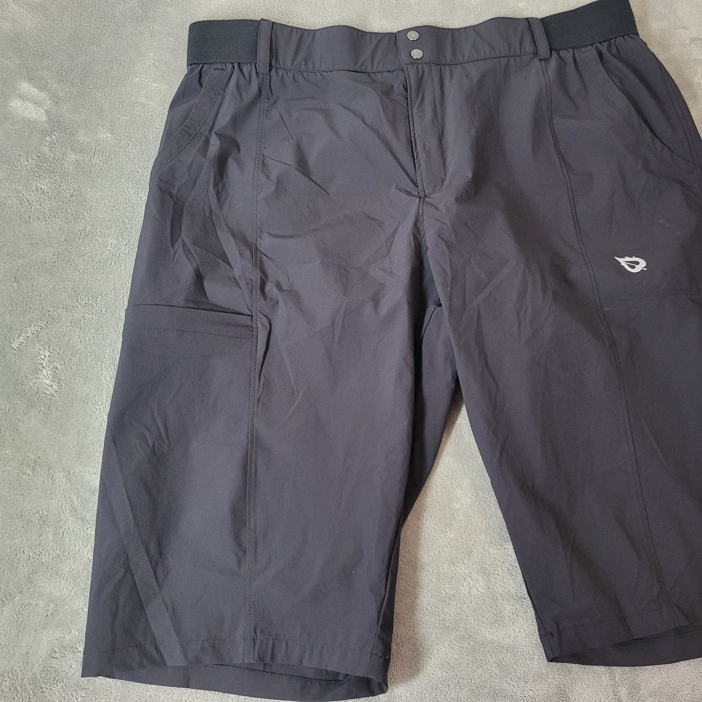 Baleaf Womens Shorts 2XL Pockets Bermuda Black Zip Fly Lightweight Slick Comfy