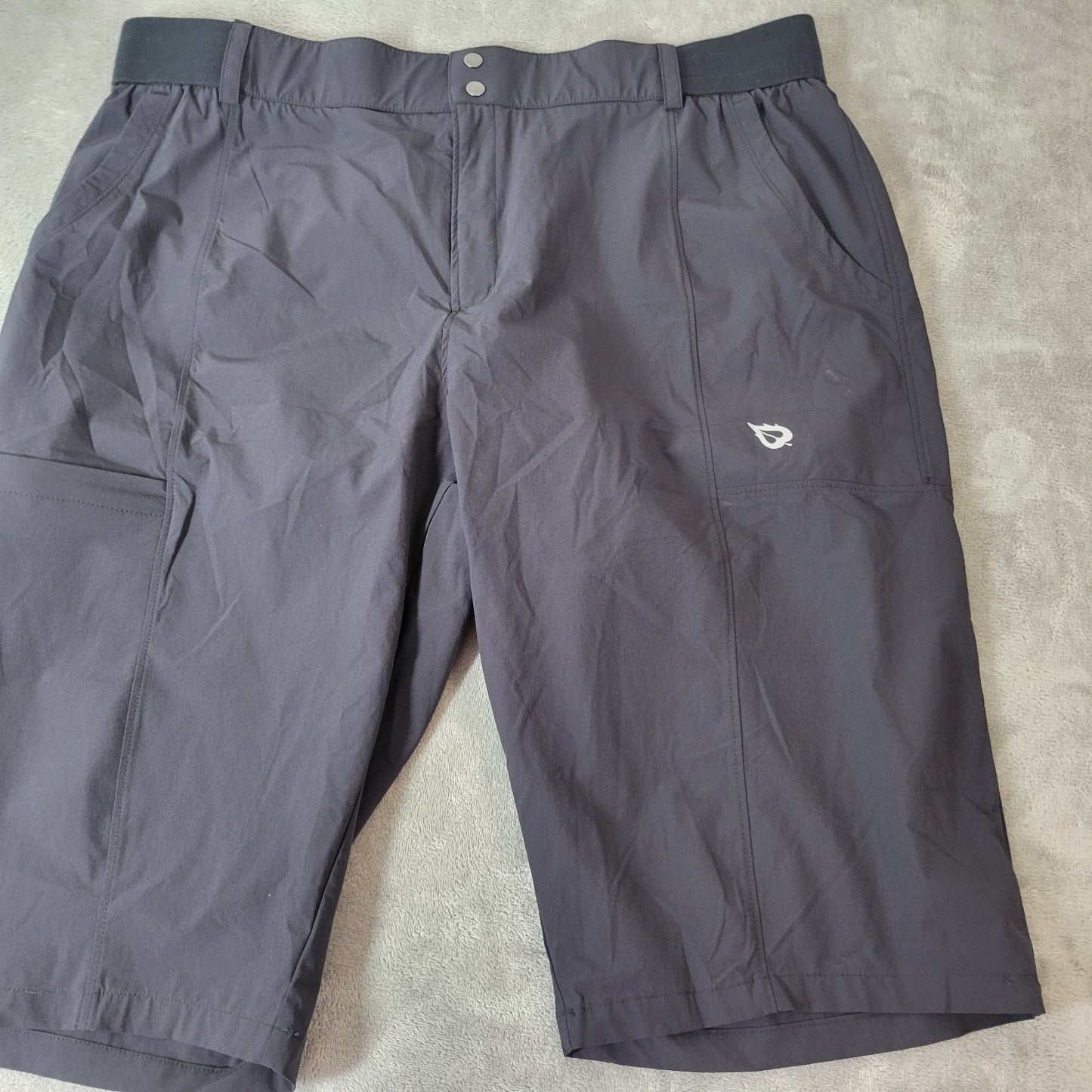 Baleaf Womens Shorts 2XL Pockets Bermuda Black Zip Fly Lightweight Slick Comfy