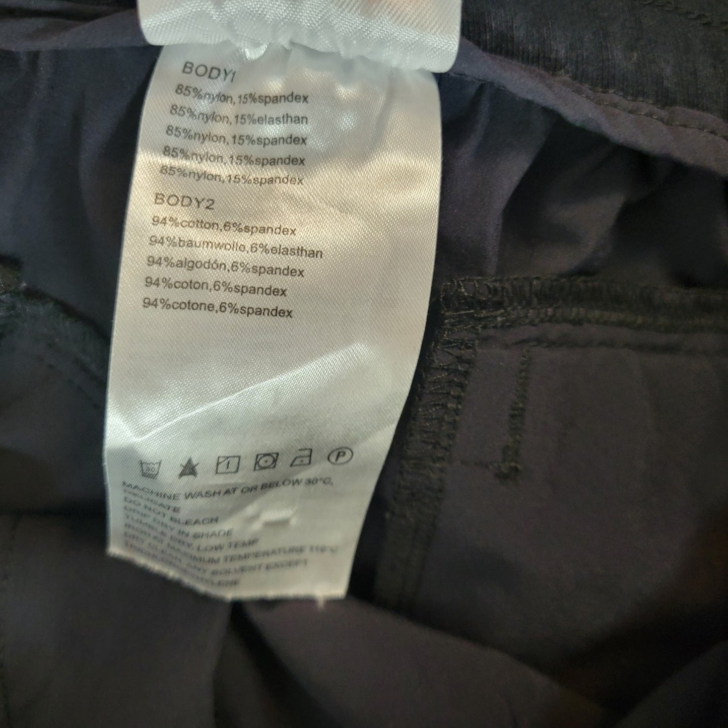 Baleaf Womens Shorts 2XL Pockets Bermuda Black Zip Fly Lightweight Slick Comfy