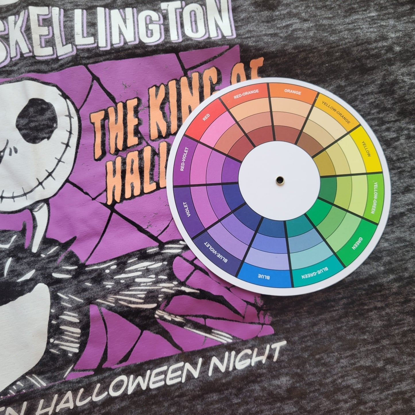 Christmas Disney Nightmare Women Tee 2X Plus Black Burnout Missing Jack Skeleton