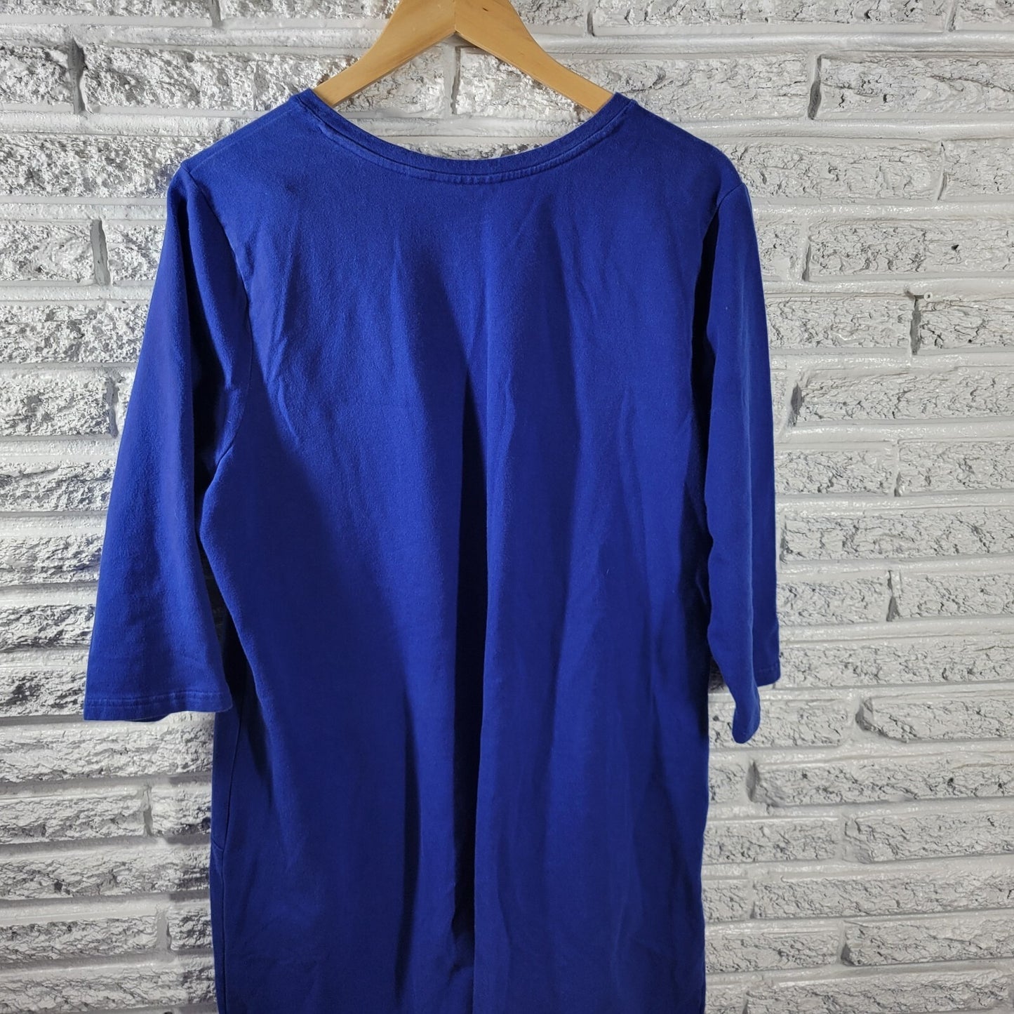 Denim Co Womens Dress Extra Large Mini Sweatshirt Coverup Pockets Blue Comfy