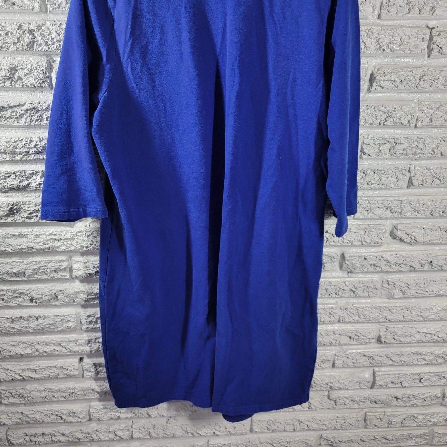 Denim Co Womens Dress Extra Large Mini Sweatshirt Coverup Pockets Blue Comfy