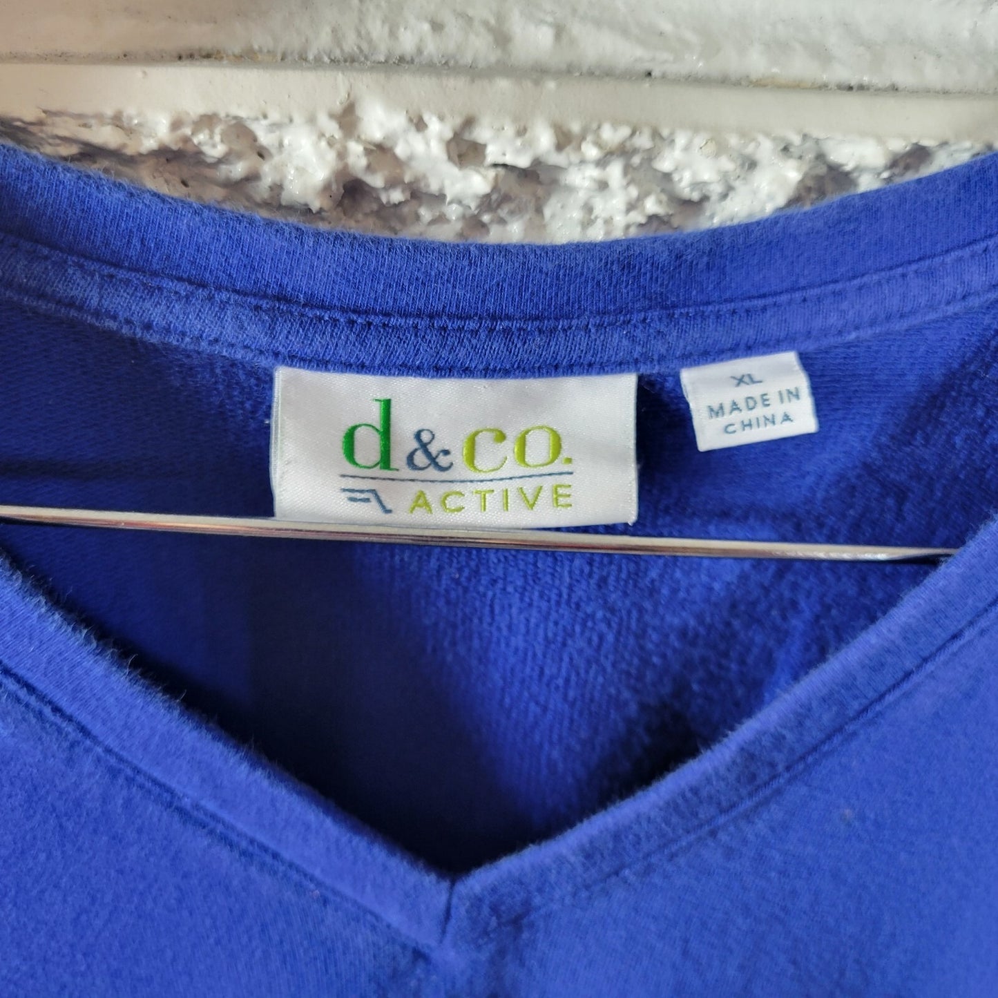 Denim Co Womens Dress Extra Large Mini Sweatshirt Coverup Pockets Blue Comfy