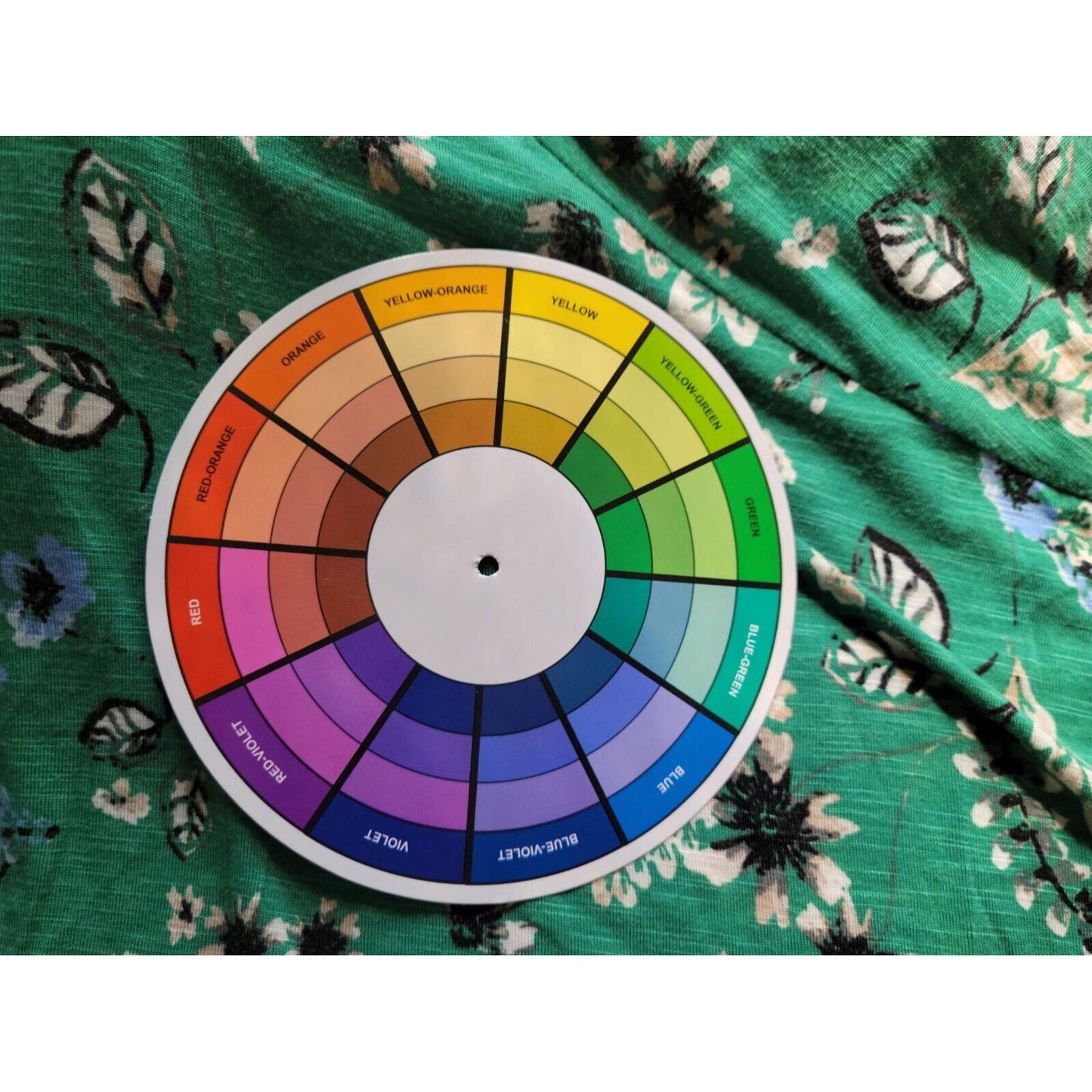 Style & Co Women Top 1X Plus Tunic Long Sleeve Green Floral Casual Rayon Spandex