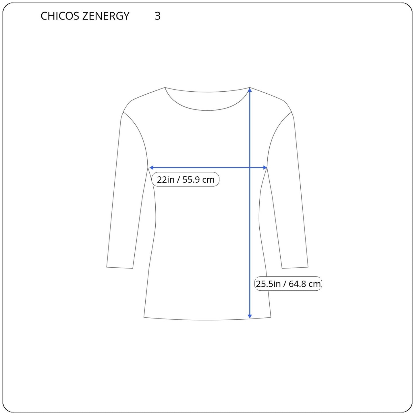 Chicos Zenergy Women Top Tee 3 Standard XL 3/4 Sleeve White Floral Studded Comfy