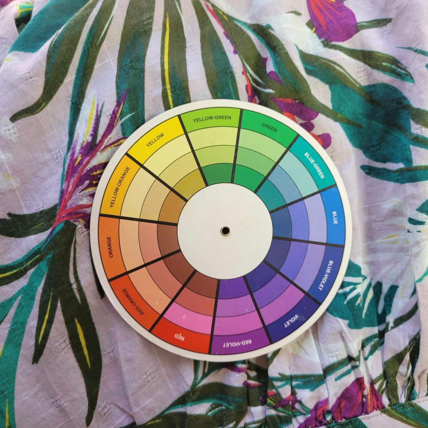 Terra Sky Womens Top 2X Plus Bell Sleeve Green Pink Floral Cotton Lightweight