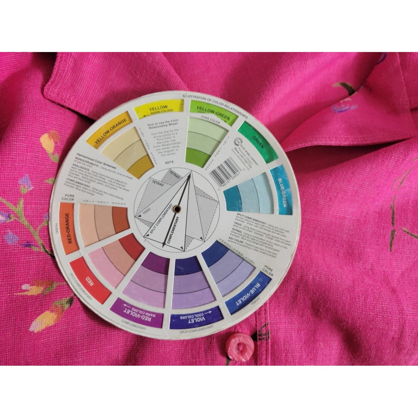 Maggie Barnes Womens Shirt 24P Plus Short Sleeve Linen Silk Collar Button Up Pink