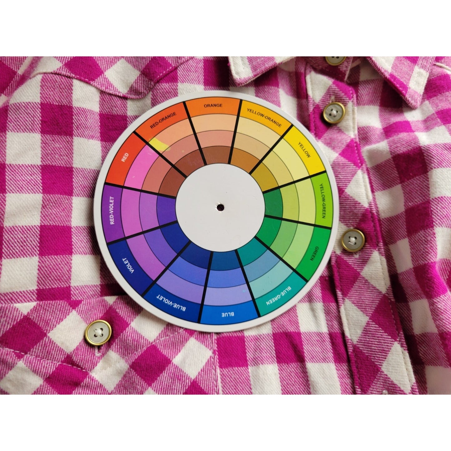 Bit Bridle Womens Top 2X Plus Long Sleeve Purple Plaid Pockets Casual Cotton