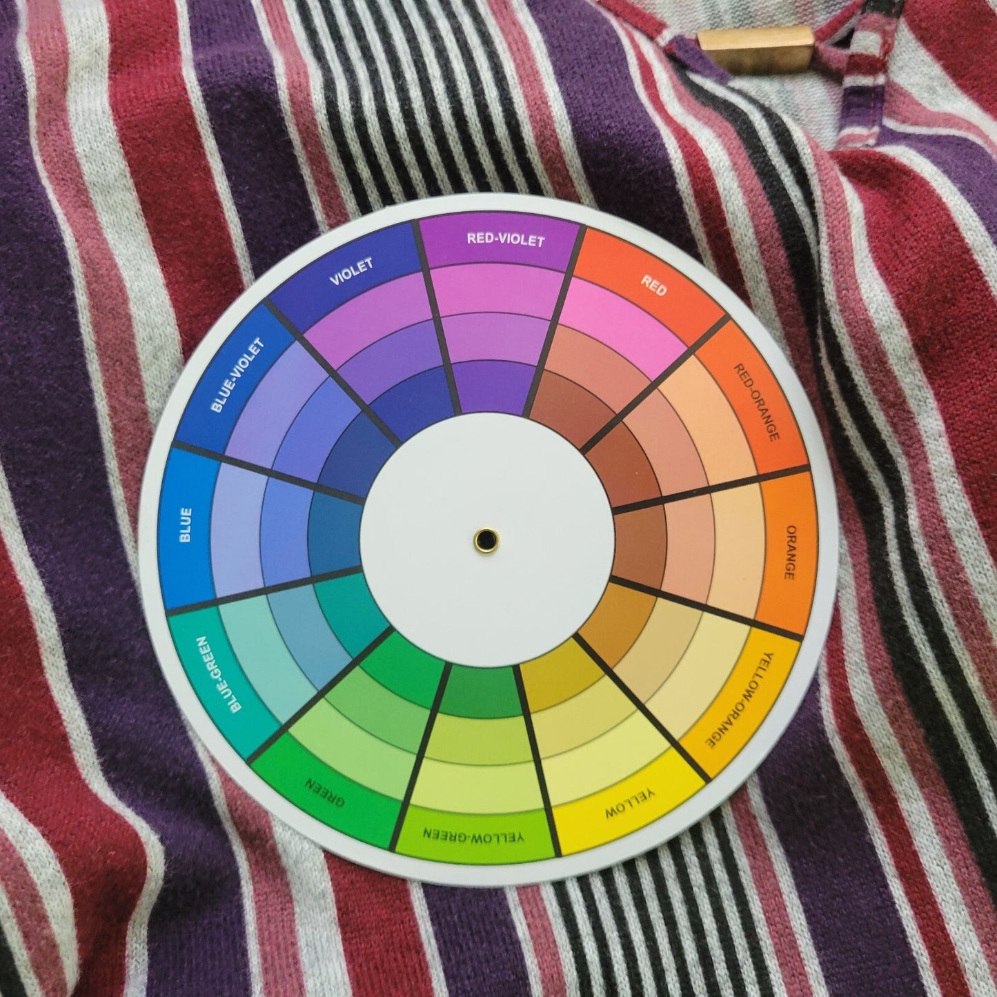 Como Blu Womens Top 2X Plus Knit 3/4 Sleeve Keyhole Burgundy Stripe Poly Blend