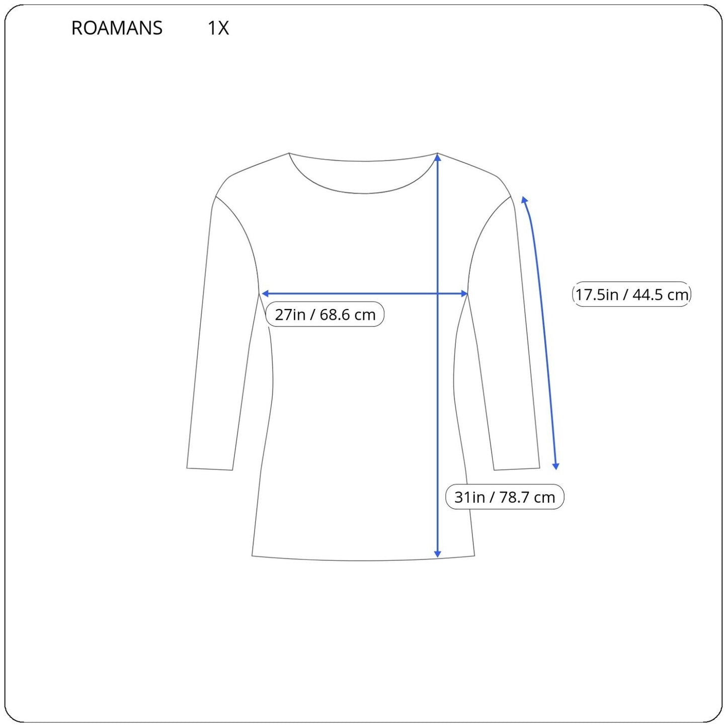 Roamans Womens Top 1X 22 24 Plus Tunic Purple Black Stripe Comfy Cotton Blend