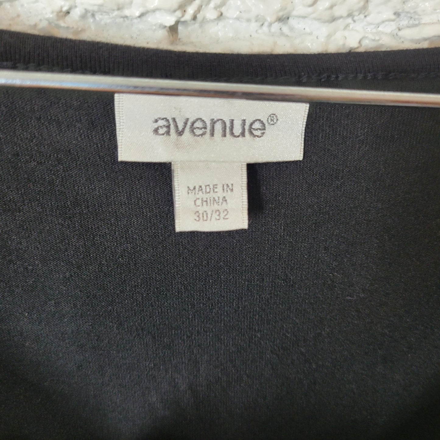 Avenue Women Top 30 32 Plus Tunic Cap Sleeve Black Pink Floral Polyester Office