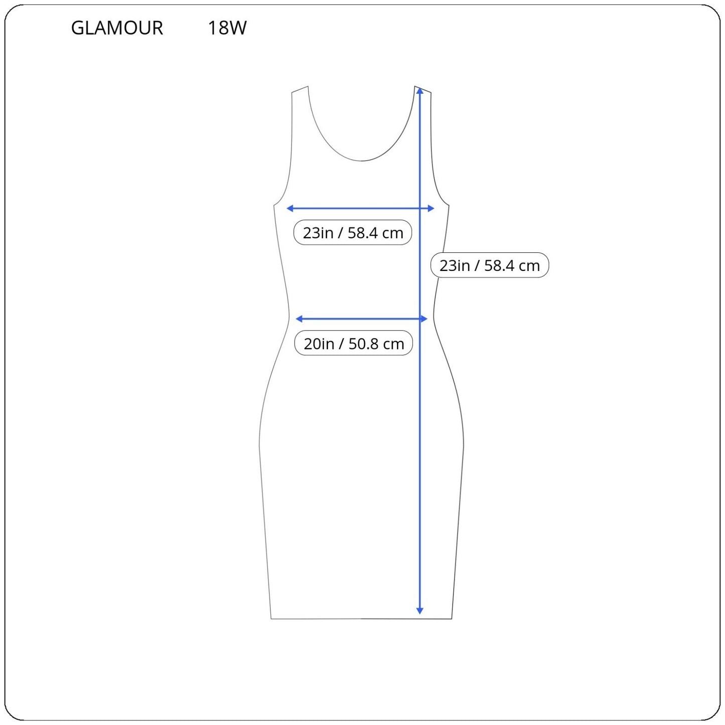Glamour Women's Dress 18W Plus Size Black Geometric Sheath Sleeveless Ruffle