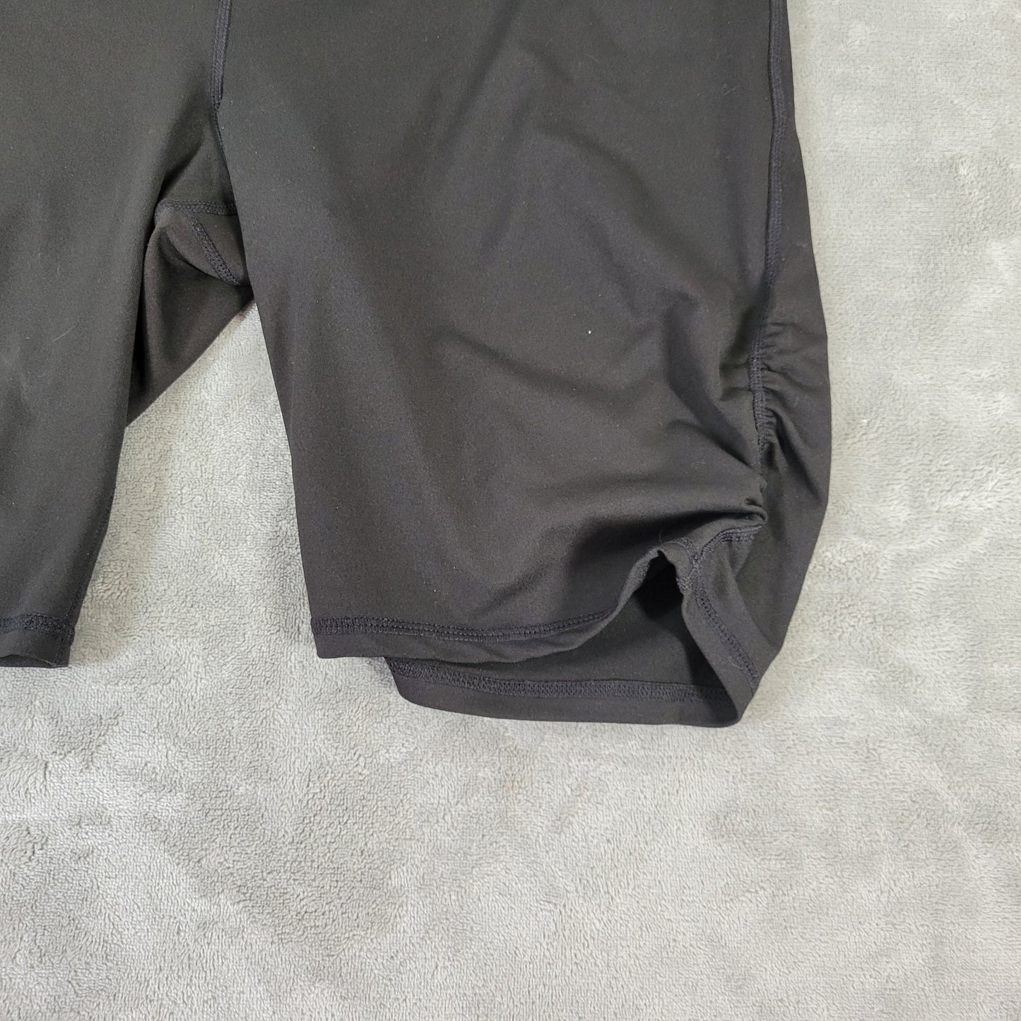 Gaiam Womens Shorts XXL Plus Pull On Biker Activewear Black Comfy Exercise