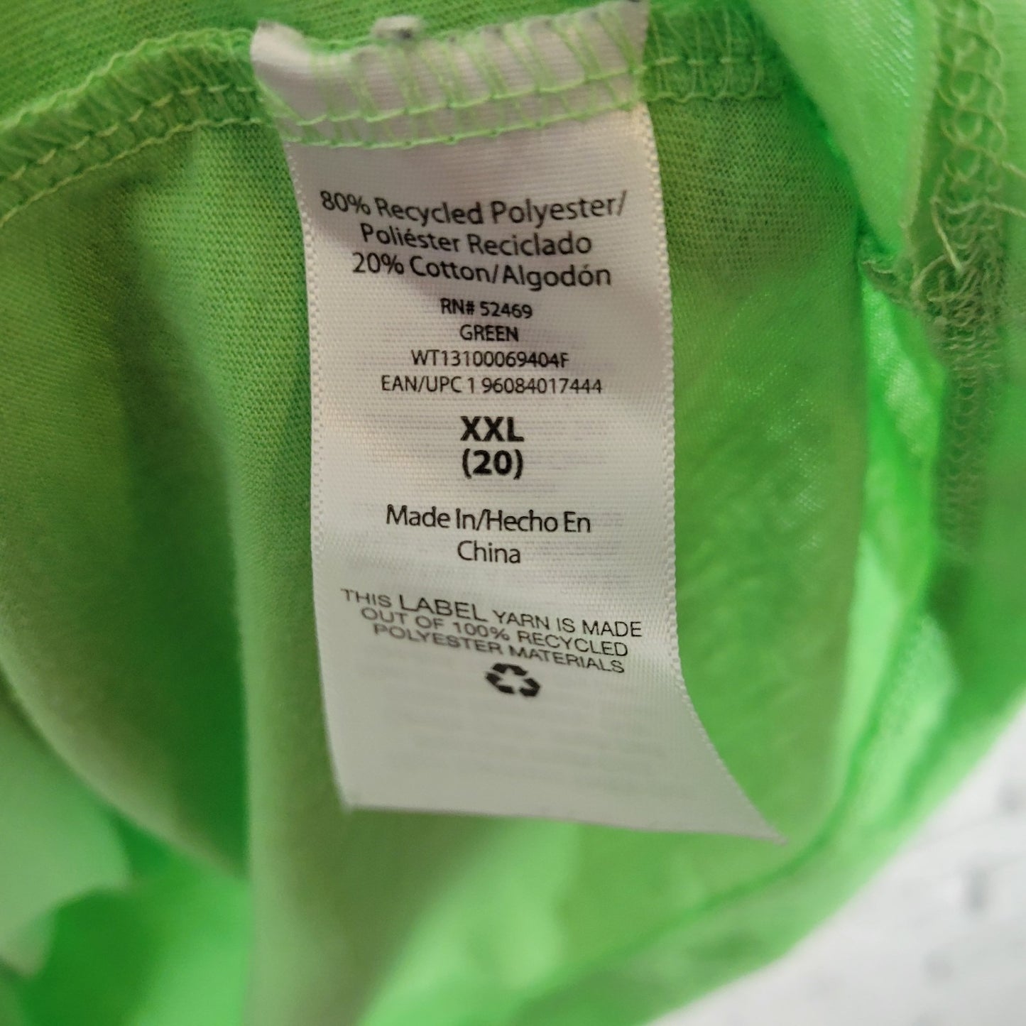 St Patricks Day Womens Top XXL 20 Plus Tee Lime Green I Dont Need Luck Grandma