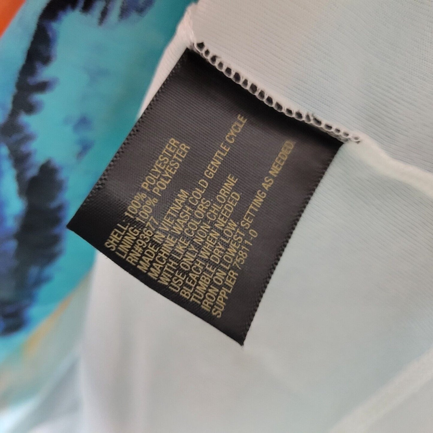 Worthington Womens Top 2X Plus Tank Chiffon Orange Watercolor Lined Lightweight