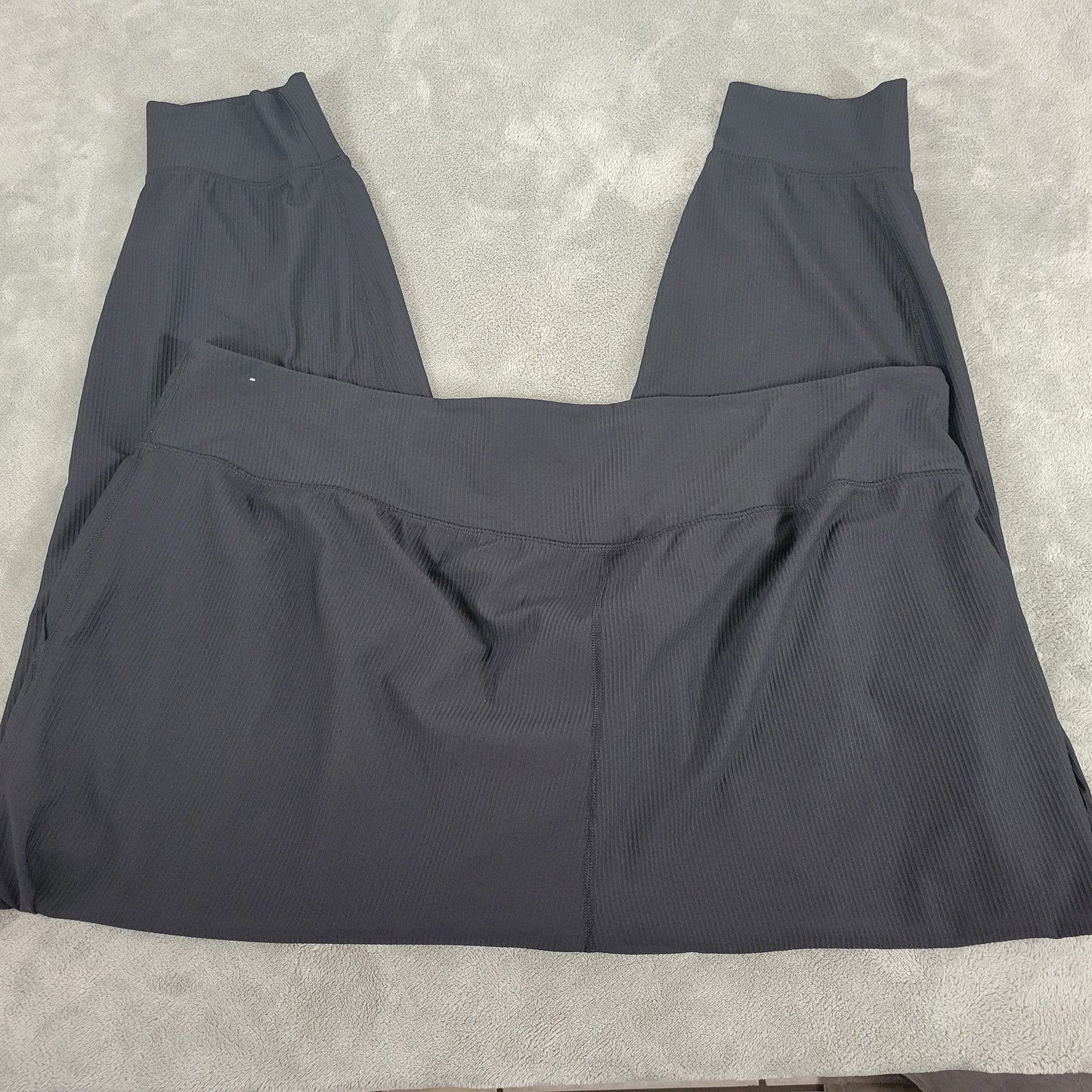 Old Navy Womens Jogger Pants 4X Black Cropped High Rise Pull On BLA3E