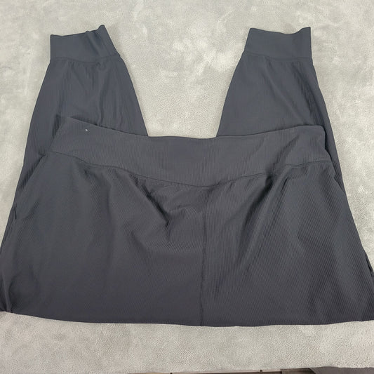 Old Navy Womens Jogger Pants 4X Black Cropped High Rise Pull On BLA3E