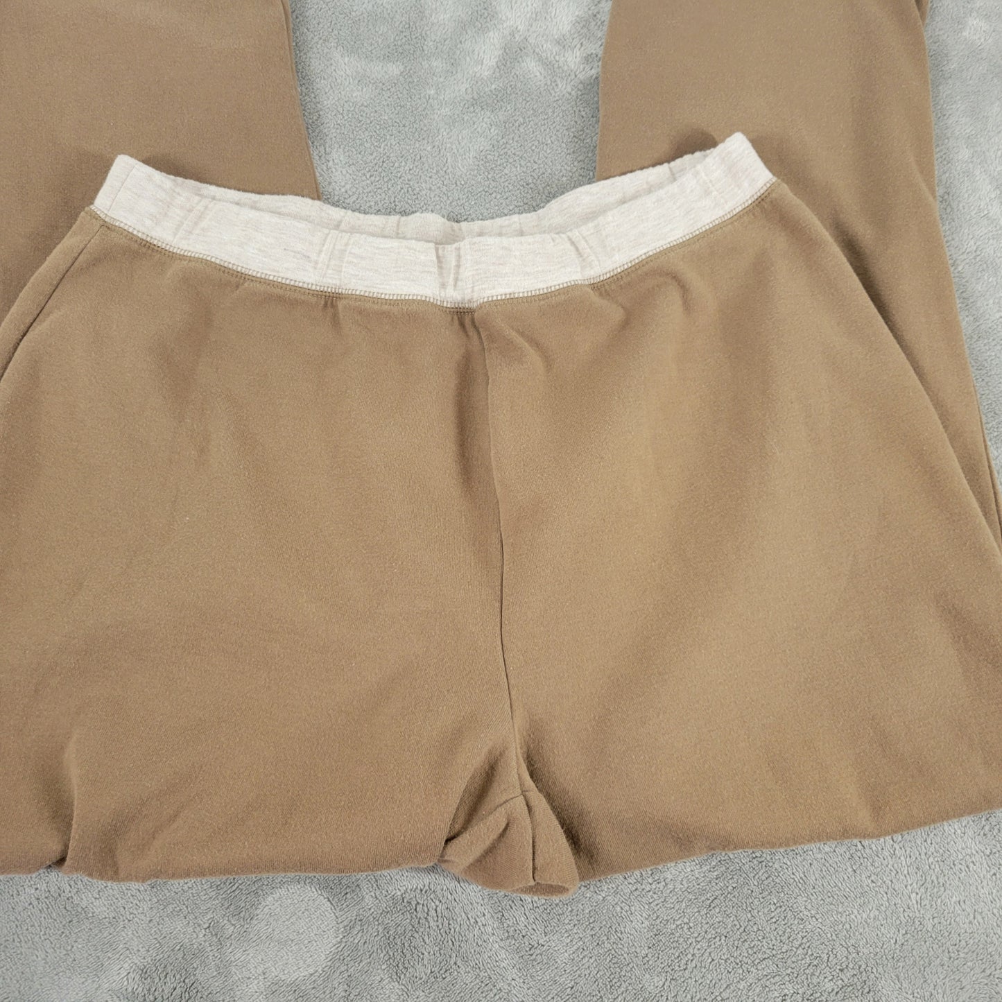 Liz Claiborne Crazy Horse 1X Womens Brown Cropped Pants Elastic Waist BRO20E