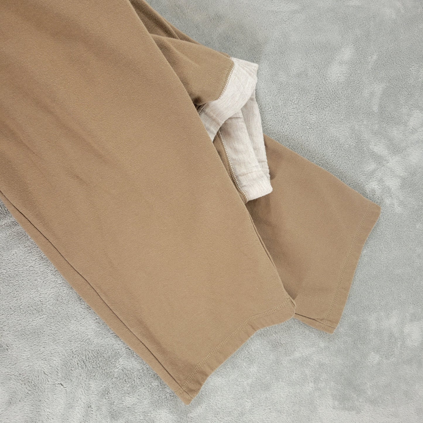 Liz Claiborne Crazy Horse 1X Womens Brown Cropped Pants Elastic Waist BRO20E