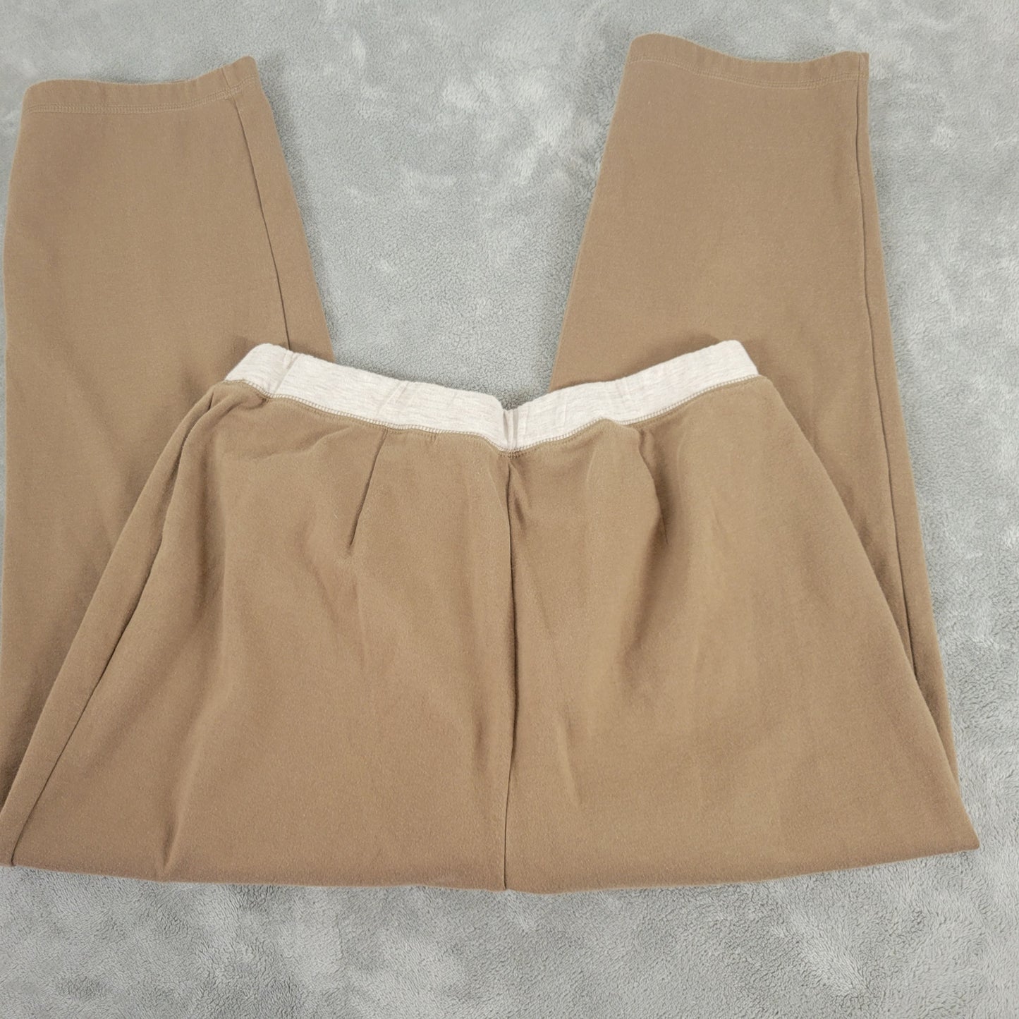 Liz Claiborne Crazy Horse 1X Womens Brown Cropped Pants Elastic Waist BRO20E