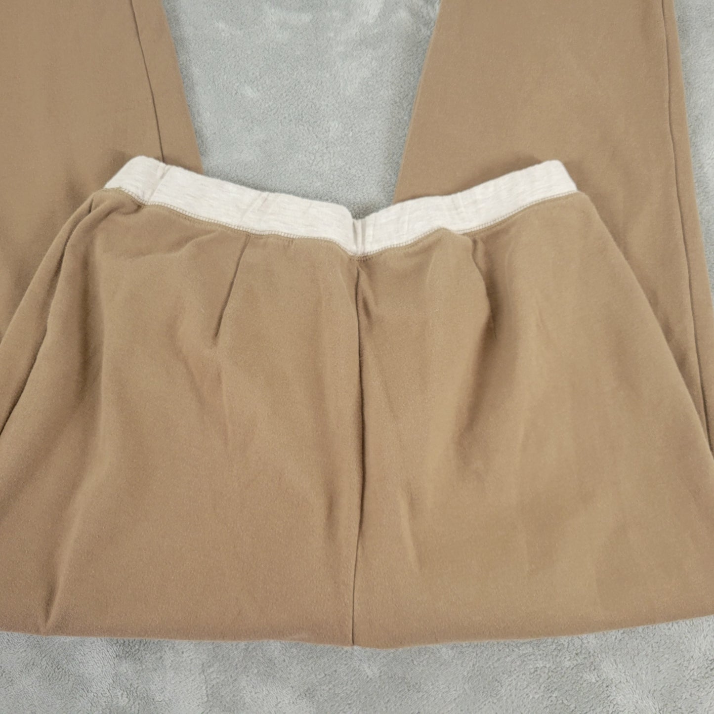 Liz Claiborne Crazy Horse 1X Womens Brown Cropped Pants Elastic Waist BRO20E