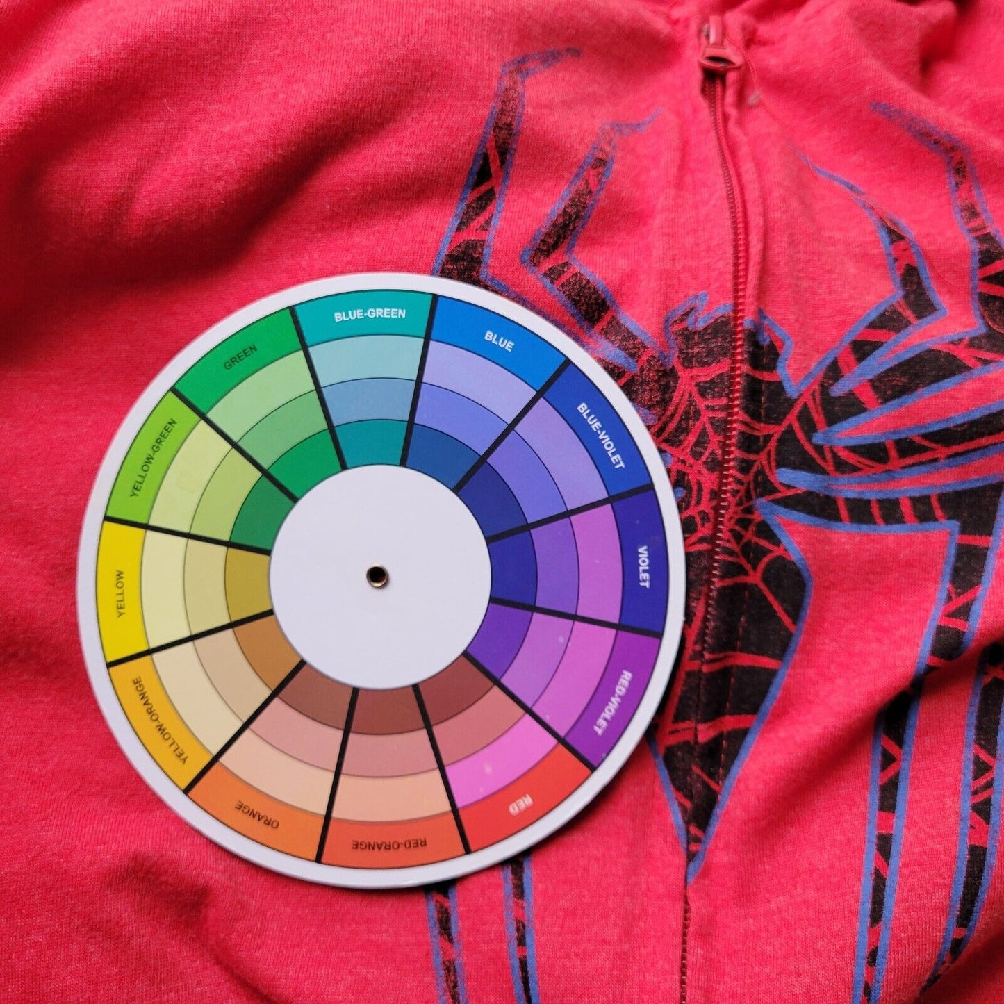 Marvel Spiderman Womens Top 2XL Plus Long Sleeve Hoodie Red Lightweight Full Zip