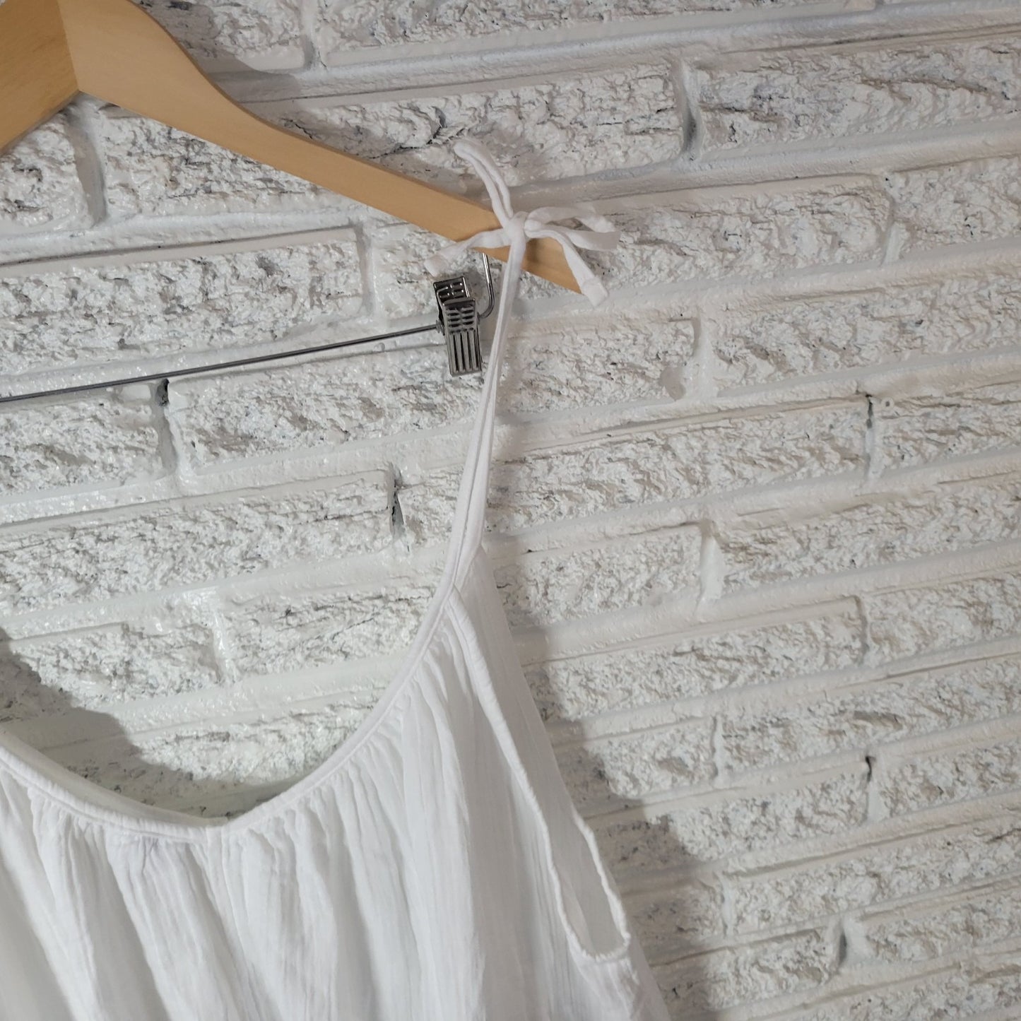 Old Navy Womens Top 4X Plus Camisole Tied Spaghetti Straps Casual Cotton Sheer