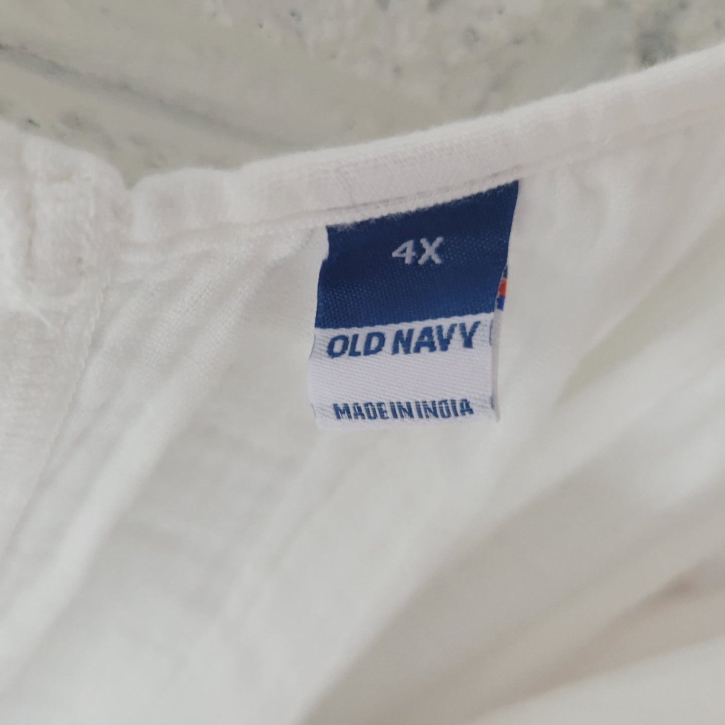 Old Navy Womens Top 4X Plus Camisole Tied Spaghetti Straps Casual Cotton Sheer