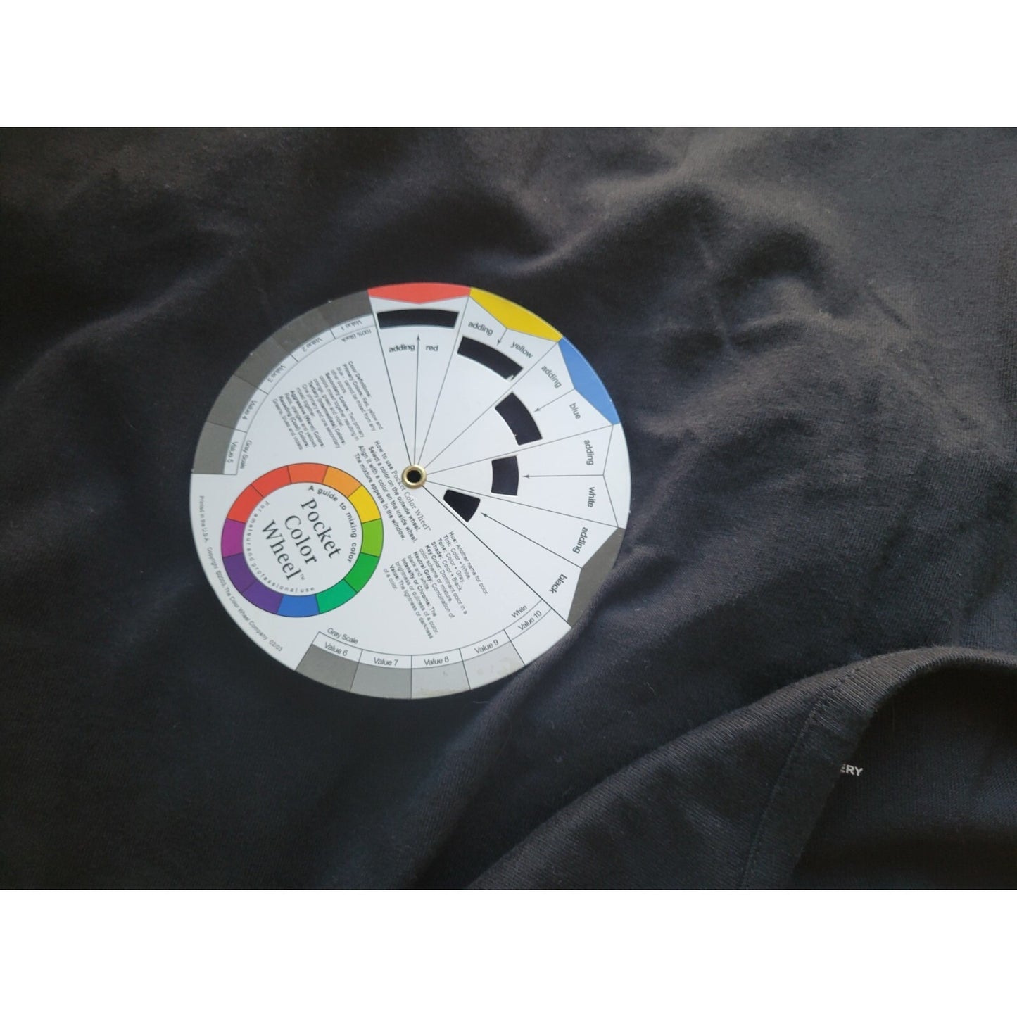 Liz & Me Womens Top 1X Plus Short Sleeve Embroidered Black Casual Stretch Basic