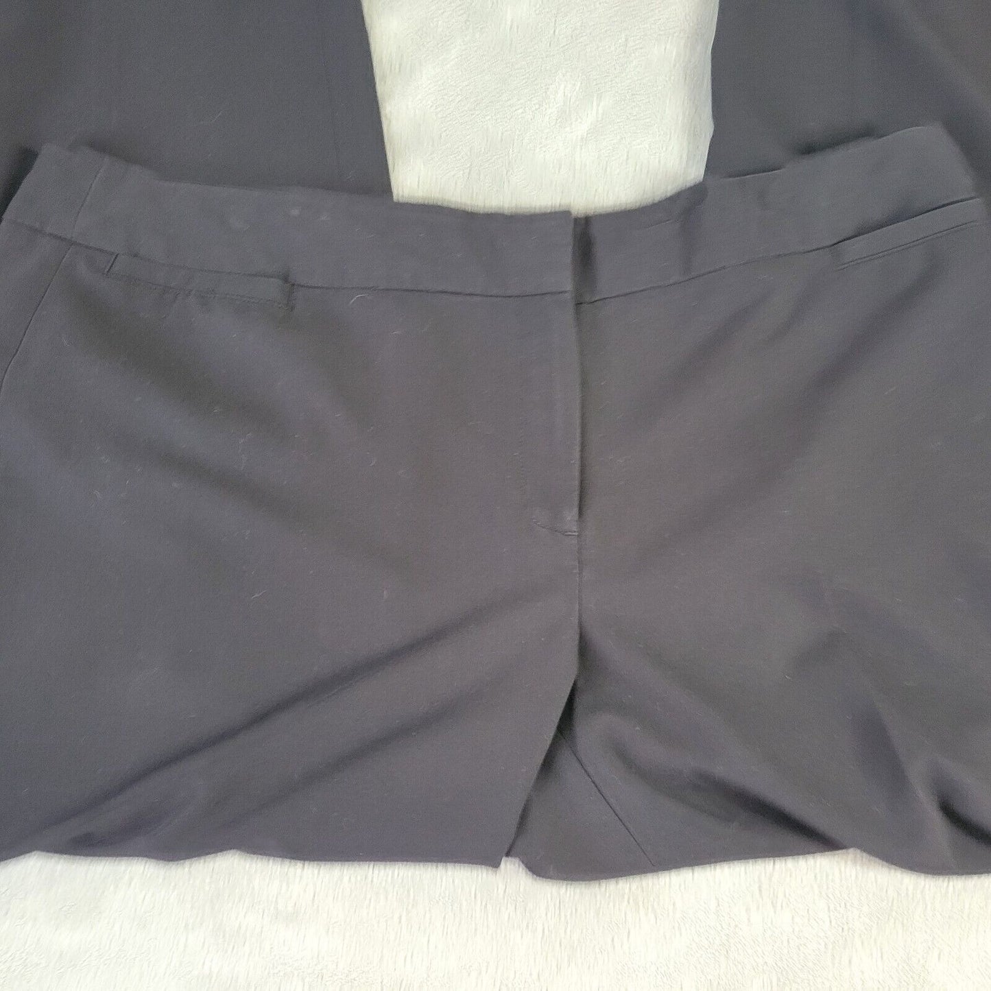 Liz Claiborne Womens Pants 18 Audra Classic Black Zip Fly Straight Leg Office