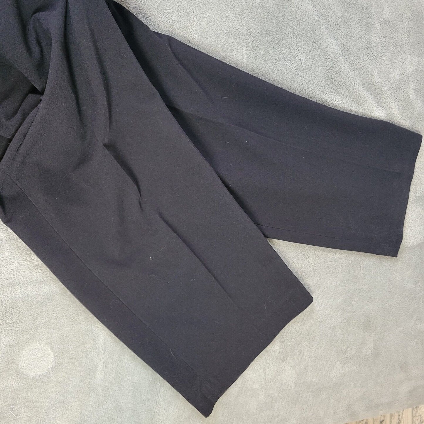 Liz Claiborne Womens Pants 18 Audra Classic Black Zip Fly Straight Leg Office