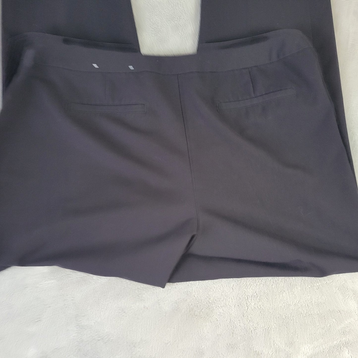 Liz Claiborne Womens Pants 18 Audra Classic Black Zip Fly Straight Leg Office