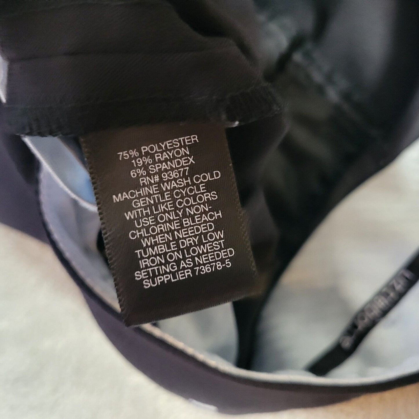 Liz Claiborne Womens Pants 18 Audra Classic Black Zip Fly Straight Leg Office