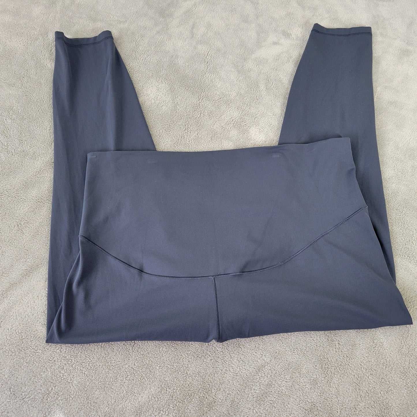 Old Navy Active Leggings Maternity XXL Gray High Rise Nylon Stretch 25" Inseam
