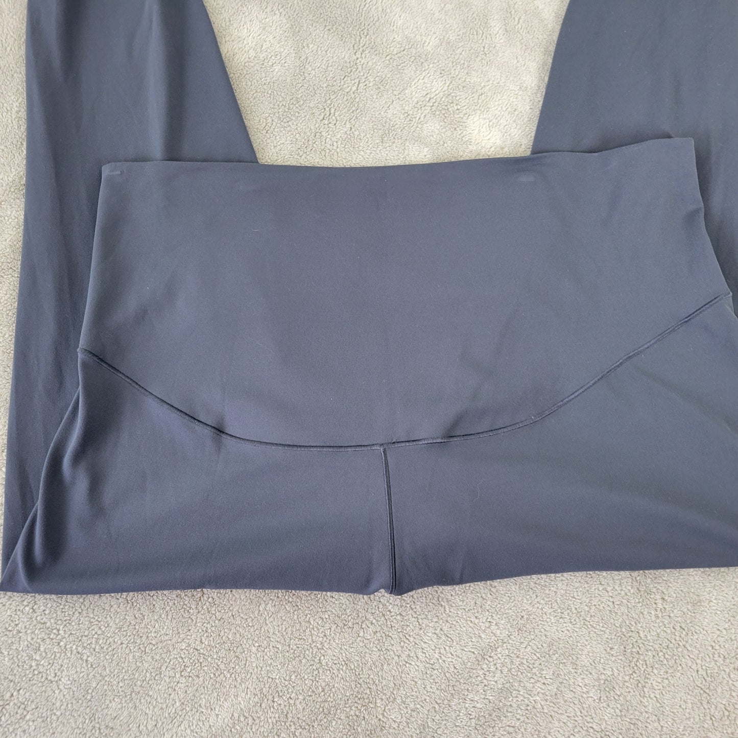 Old Navy Active Leggings Maternity XXL Gray High Rise Nylon Stretch 25" Inseam