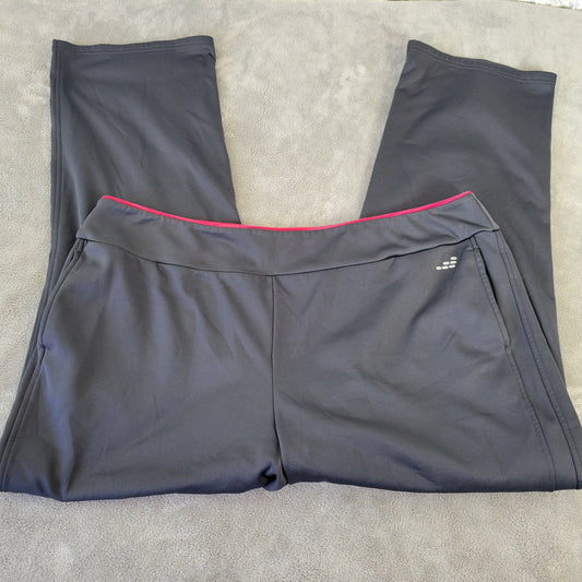 BCG Women's 2X Jogger Pants Gray Activewear Travel Casual Pockets GRA80E