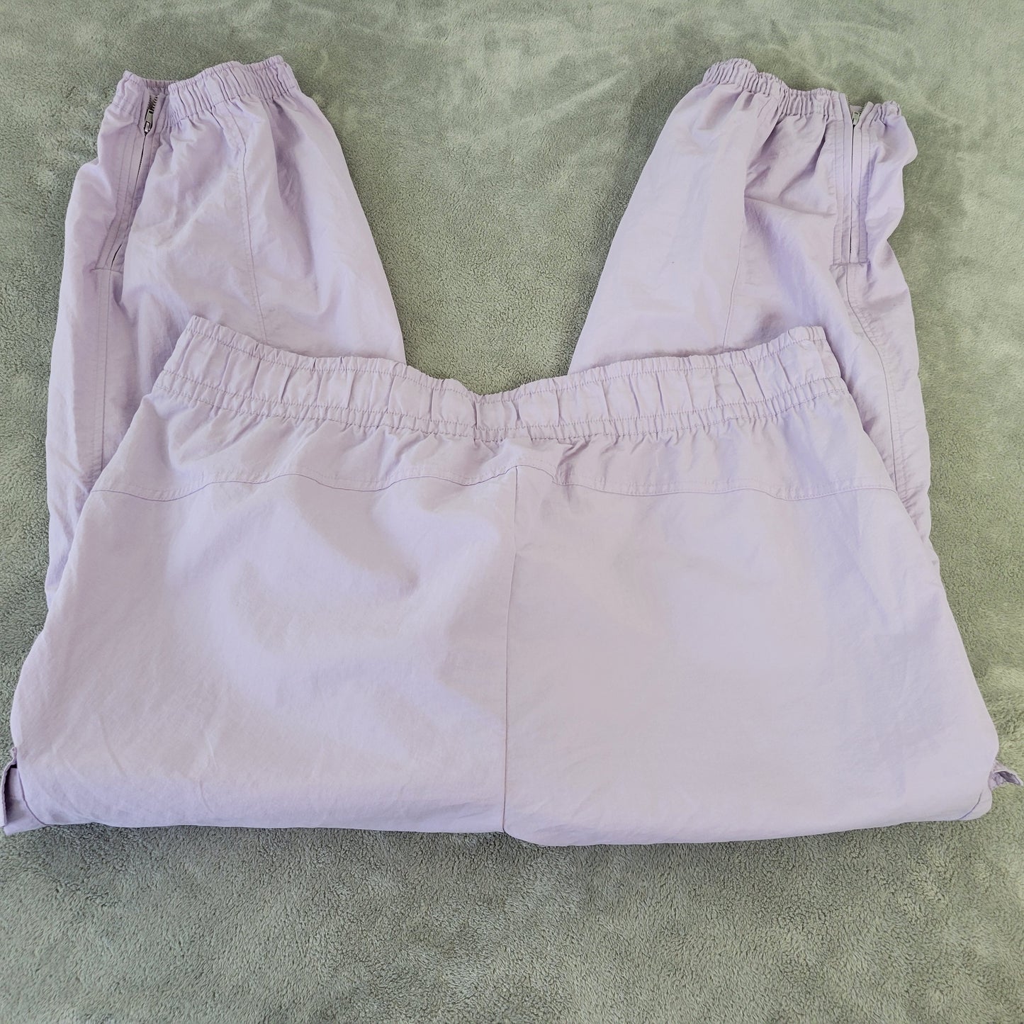 Old Navy XXL Lavender Nylon Cargo Jogger Pants Drawstring Pockets PUR32E