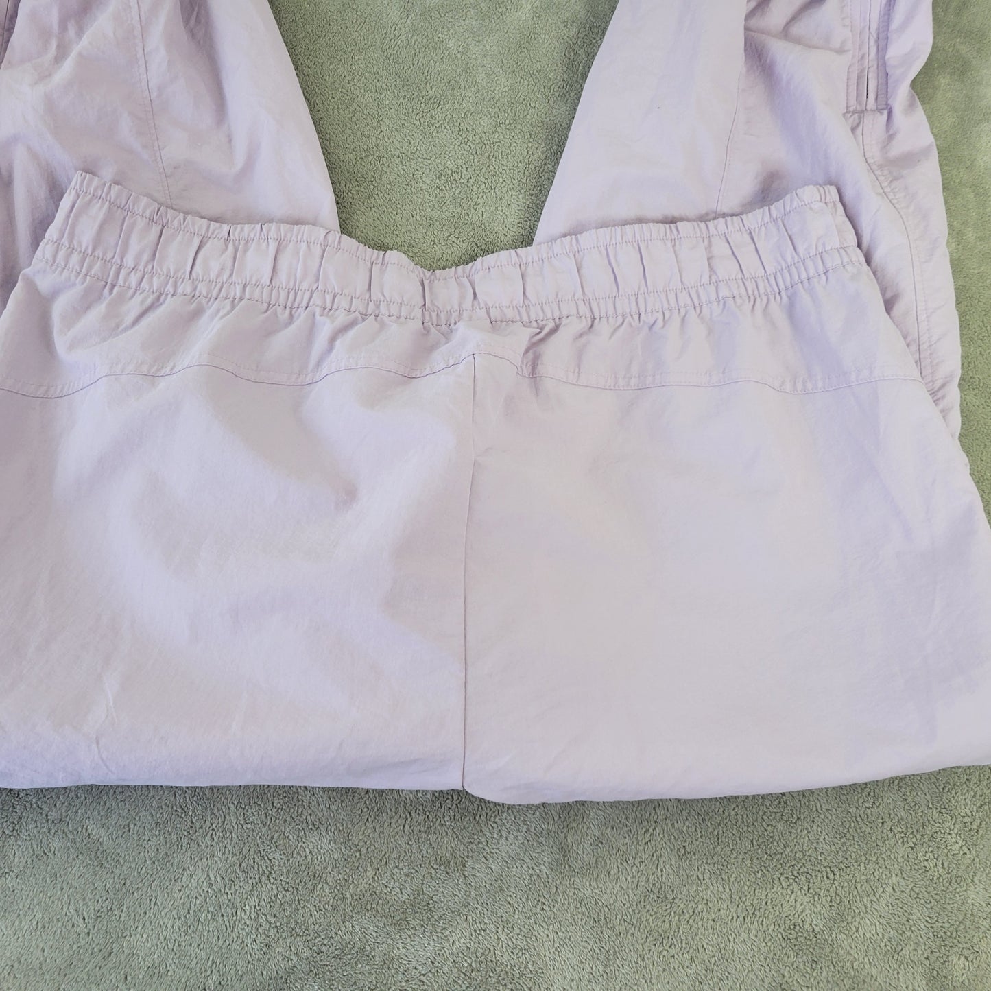 Old Navy XXL Lavender Nylon Cargo Jogger Pants Drawstring Pockets PUR32E