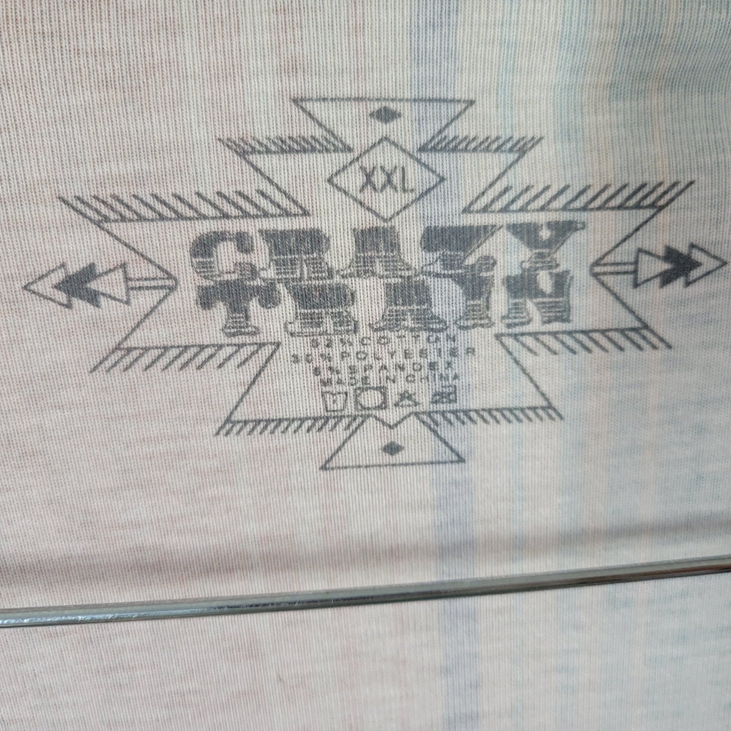 Crazy Train XXL Muted Multicolor Striped Mini Dress Pockets Stretch STR113E