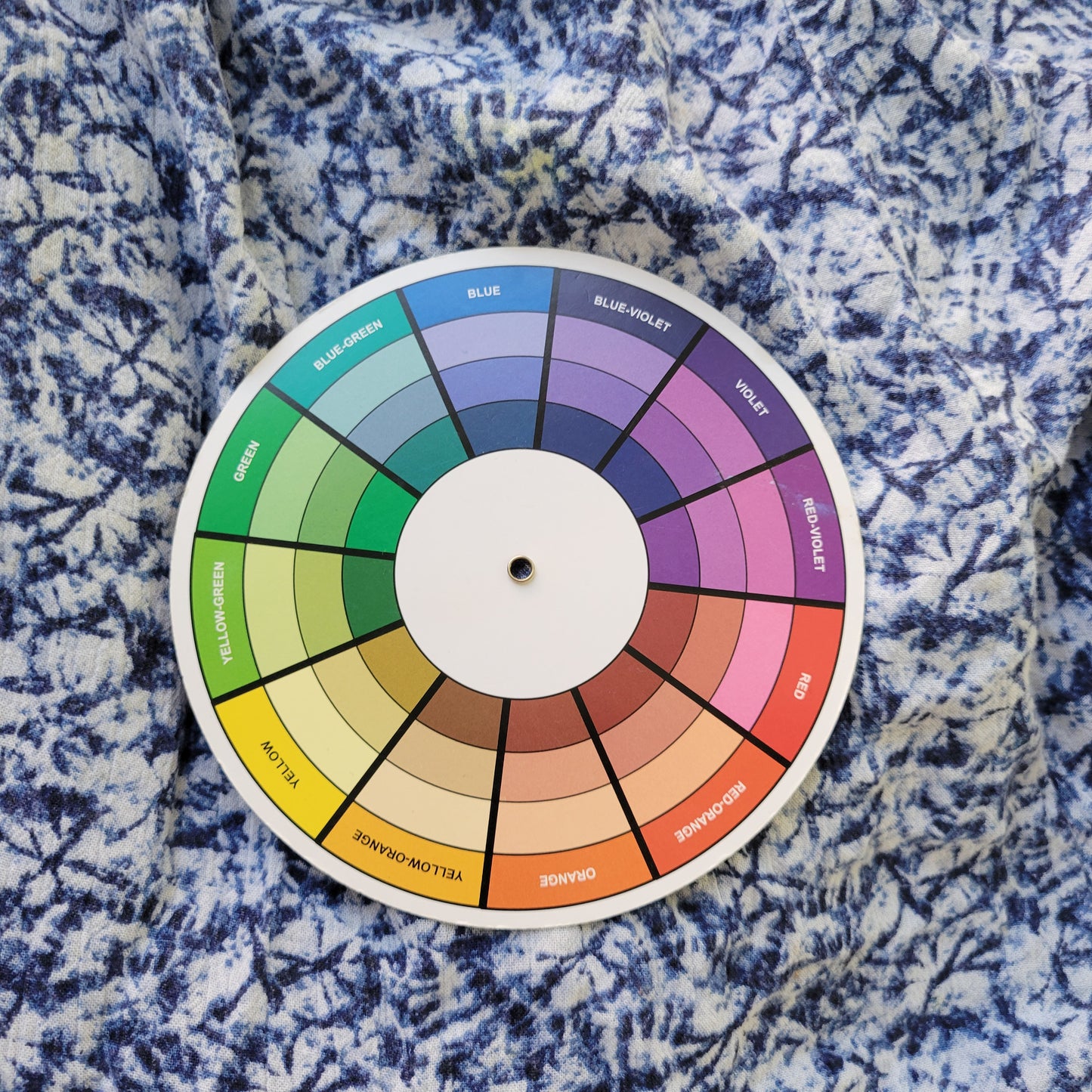 Woman Within 26W Plus Blue White Tie Dye V-Neck Short Sleeve Rayon Dress TIE33E