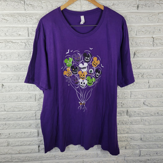 Bella Canvas 3XL Purple Halloween Mouse Balloon T-Shirt Unisex Cotton Tee PUR43E