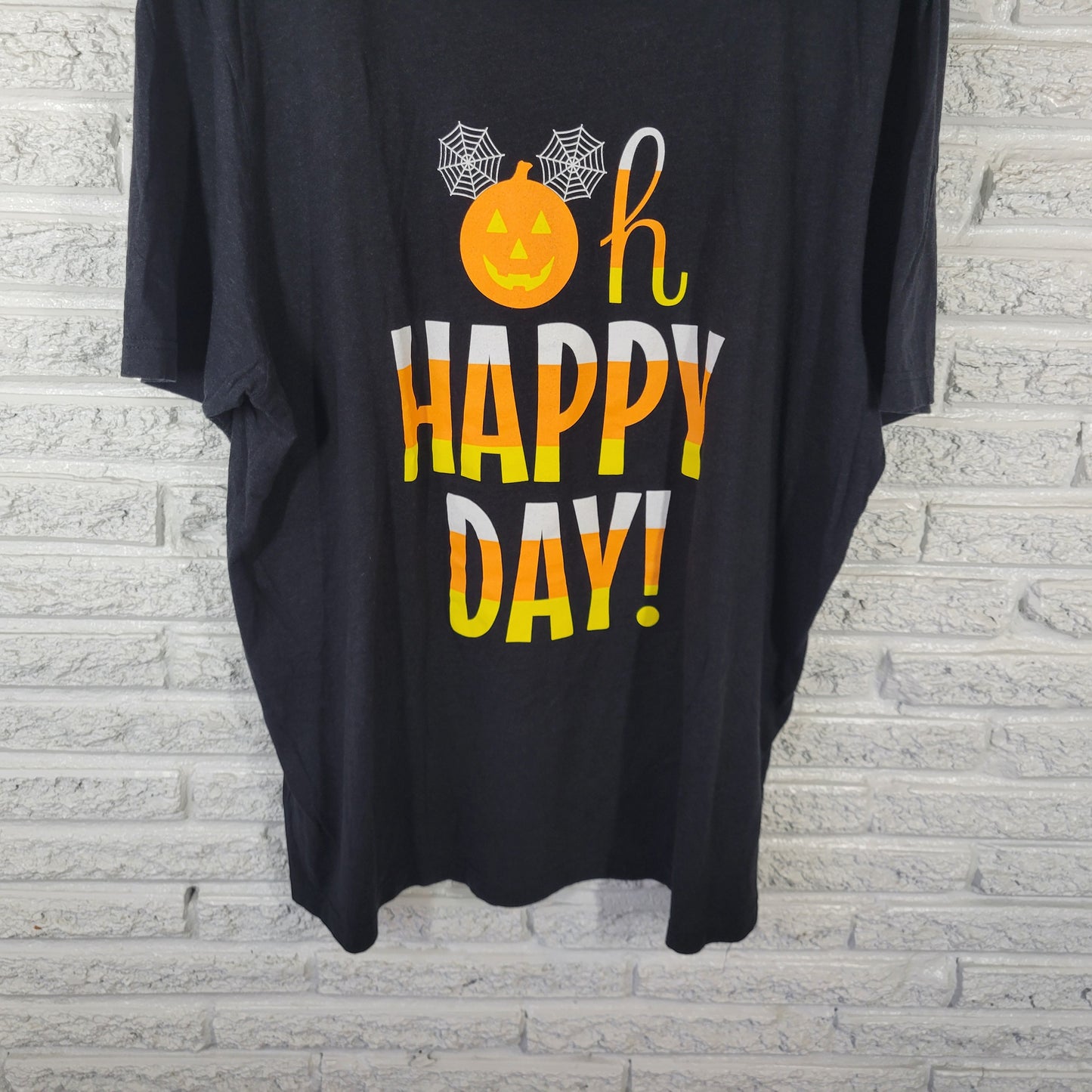 Bella Canvas Women's 3XL Orange Black Halloween T-Shirt Unisex Cotton NOV129E