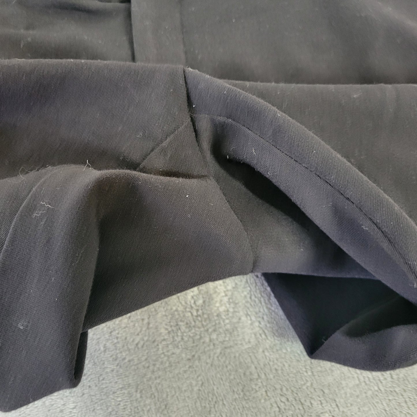 CJ Banks 18W Black Pants Women's Straight Leg Zip Elastic Waist Pockets SL41E